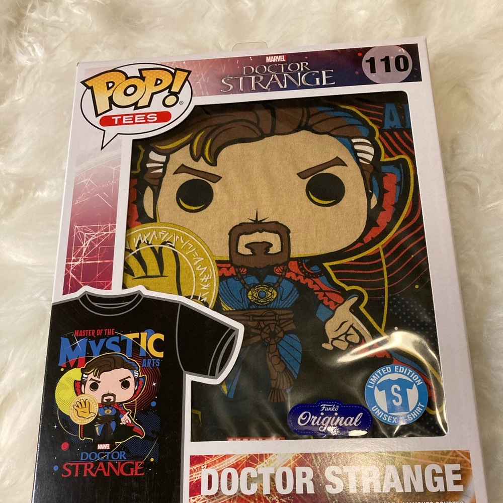Unisex Pop Tee Doctor Strange size Small. Sealed